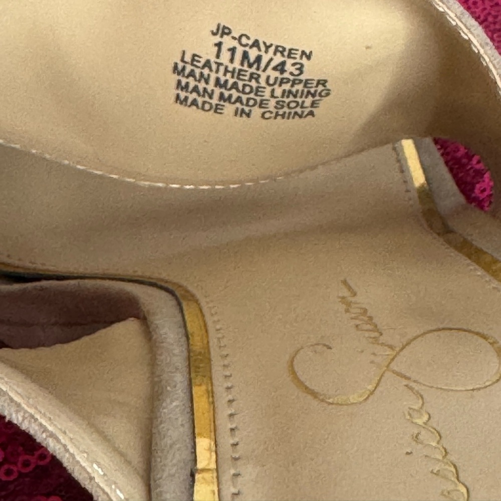 JESSICA SIMPSON 🌟 Beige Suede Slip-On Platform Mules (Women’s Size 11) - Picture 6 of 12